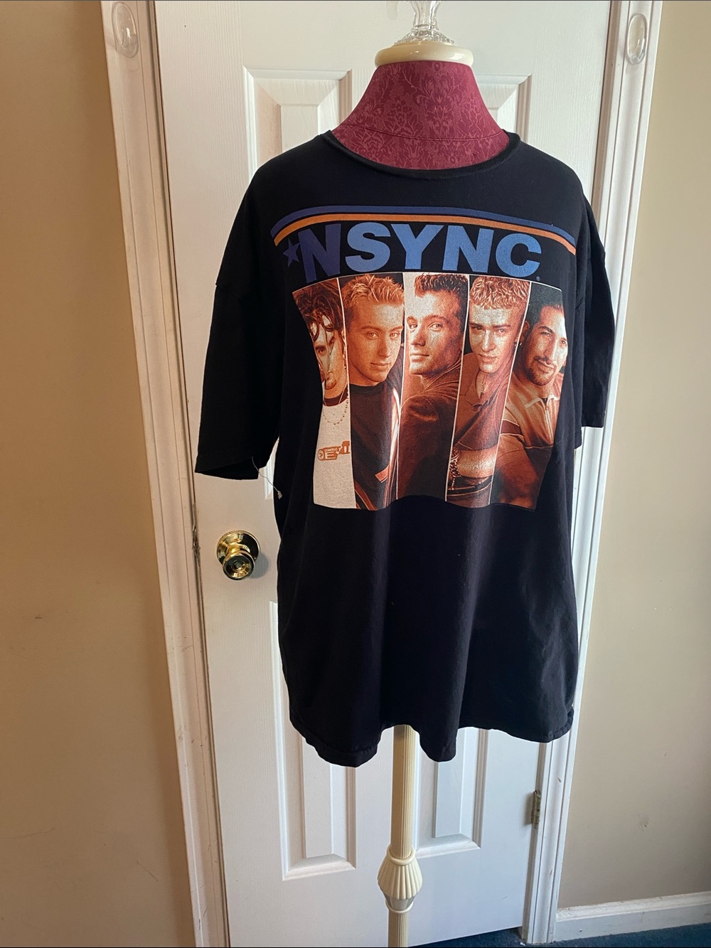 NSYNC Size XL Black Graphic Band Tee - Men's Black Shirt